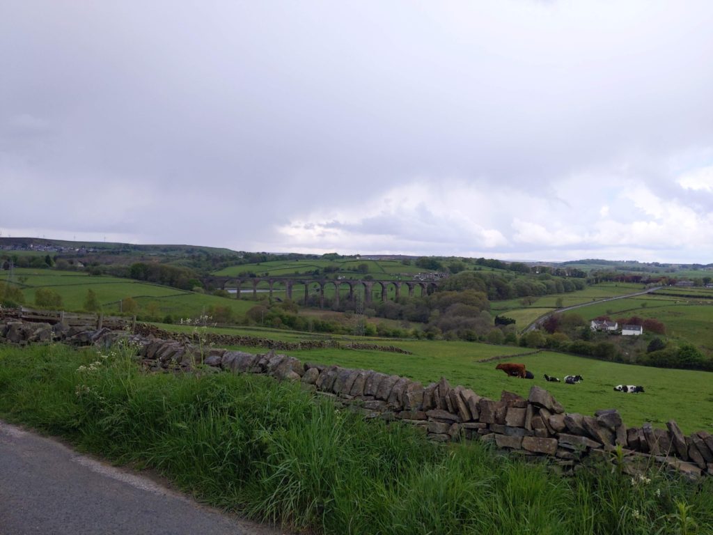 Viaduct in the distance.