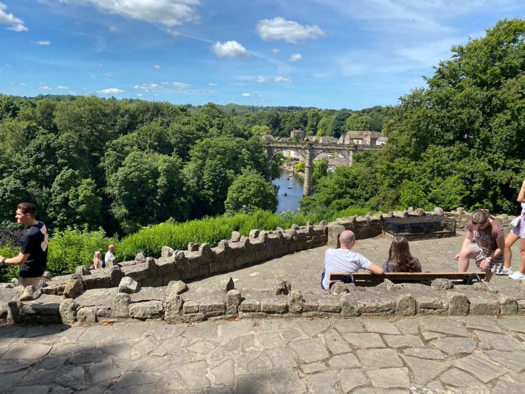 View of viaduct from Knaresborough Castle.