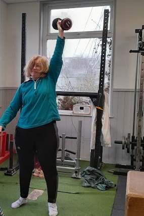 Claire in the gym