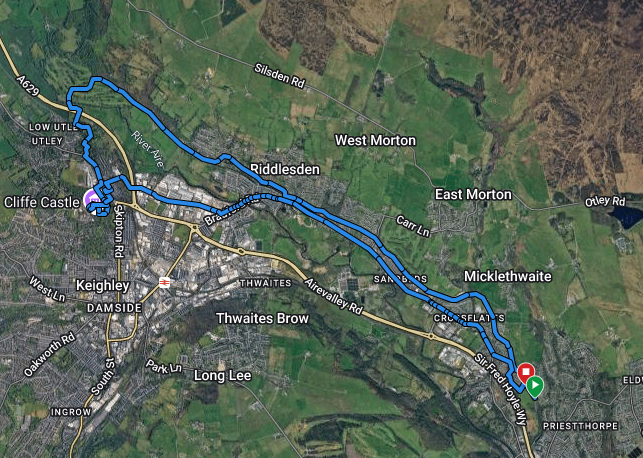 Map of route.