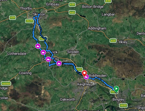 Map of route.