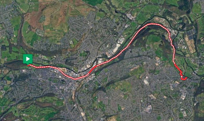 Map of route.