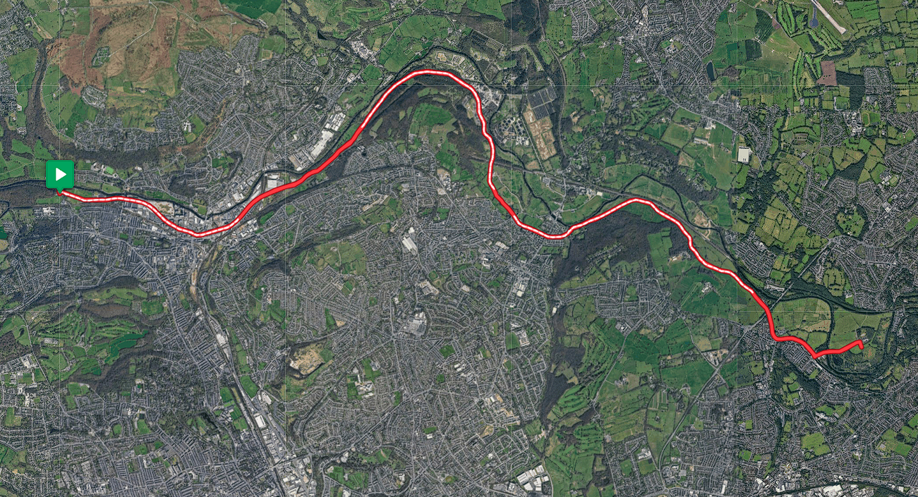 Map of route