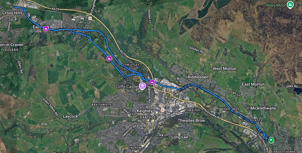 Map of route.
