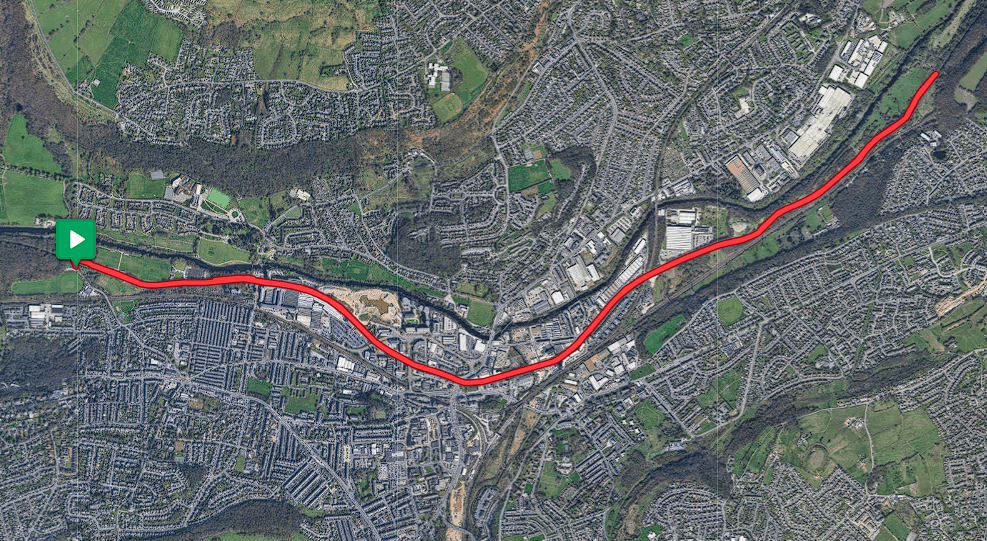 Map of route.