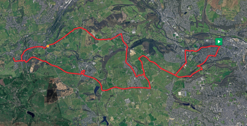 Map of cycle route.