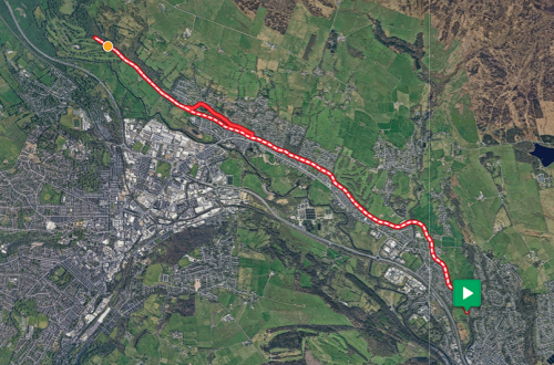 Map of route.